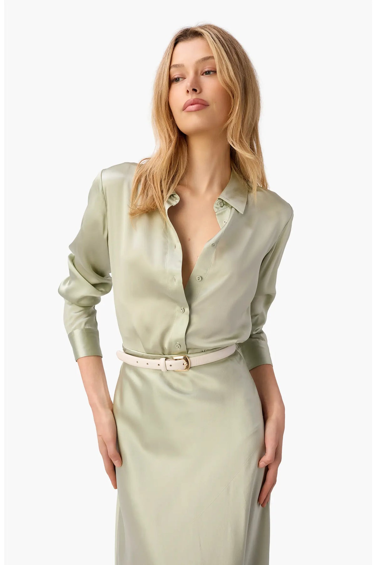 Cami NYC | Crosby Silk Blouse in Sea Glass