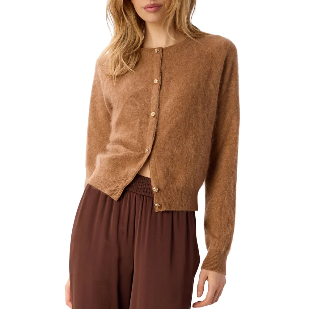 Cami NYC | Dorian Cashmere Cardigan in Caramel