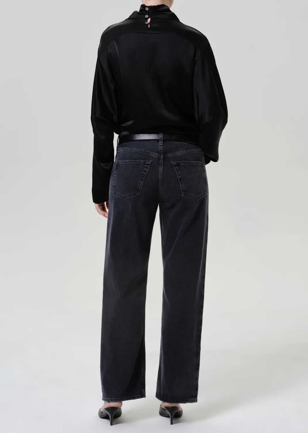 COH | Lindz Low Rise Easy Straight with Tuxedo Stripe in Kuro