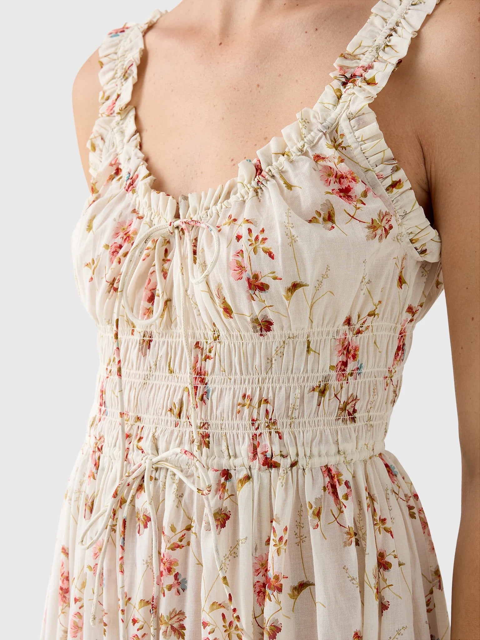 DÔEN | Emmaretta Dress in Blanc Prairie Rose