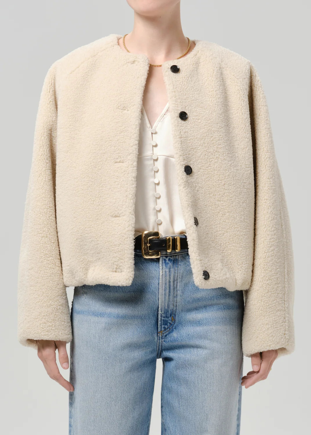 COH | Sherpa Boucle Indoor Bomber in Cozy