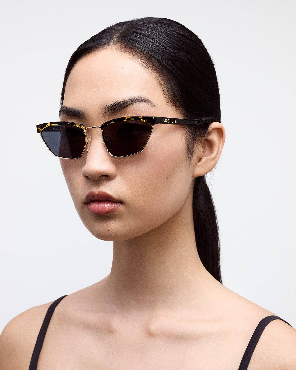 Machete | Francoise Sunglasses in White Shell