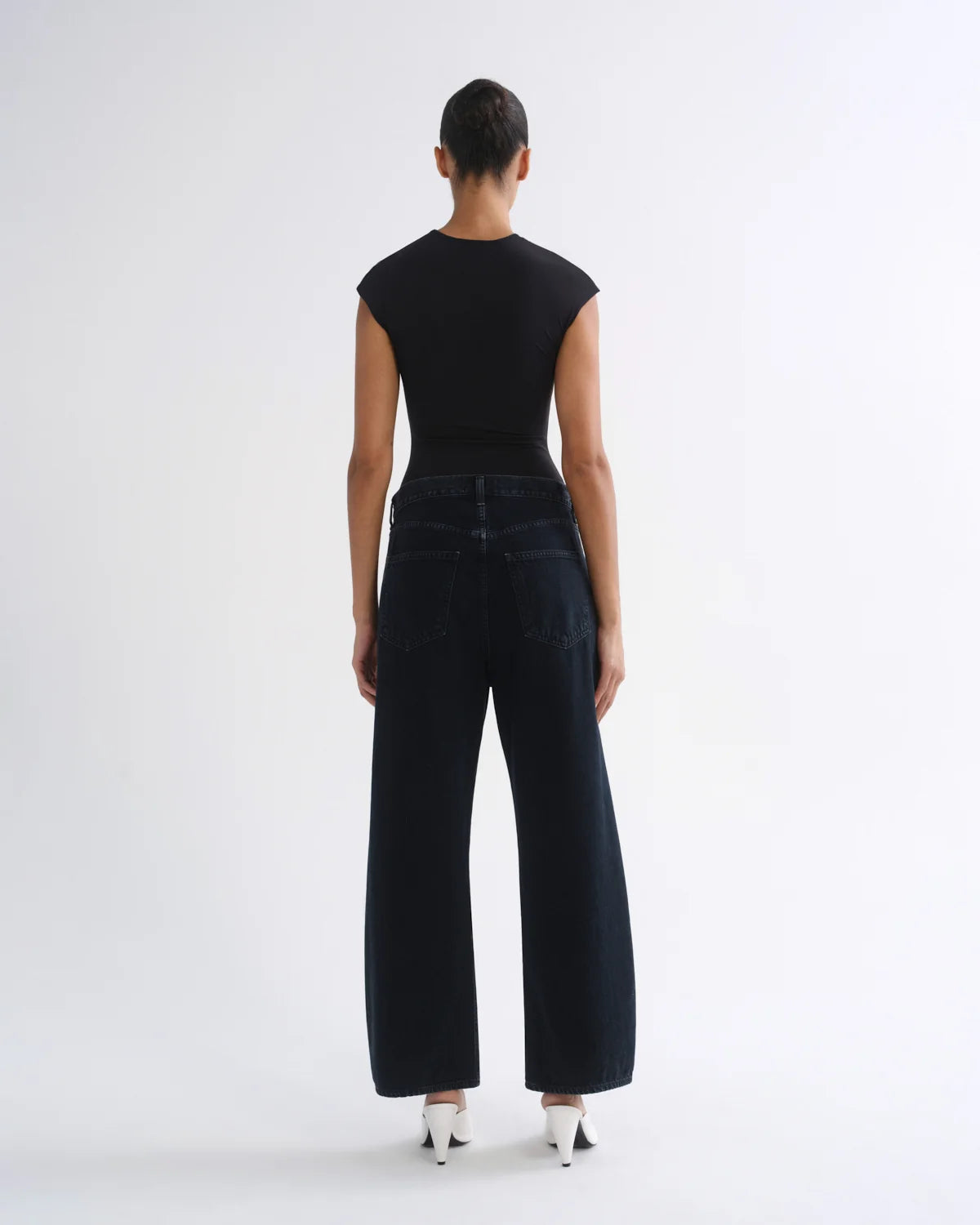 AGOLDE | Low Curve Crop Jean in Crushed