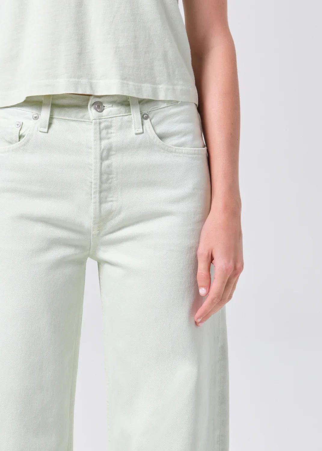AGOLDE | Arc Jean in Mint Cream