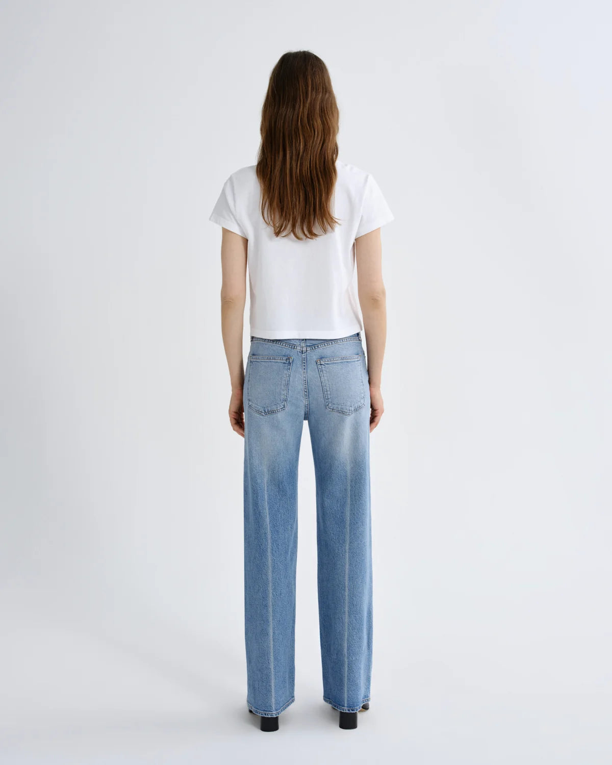 AGOLDE | Adine Shrunken Tee in White