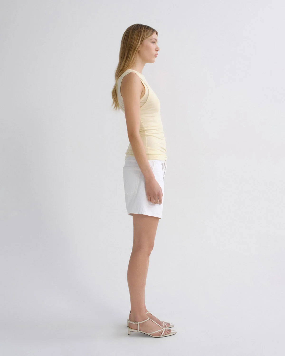 AGOLDE | Parker Long Short in Marshmallow