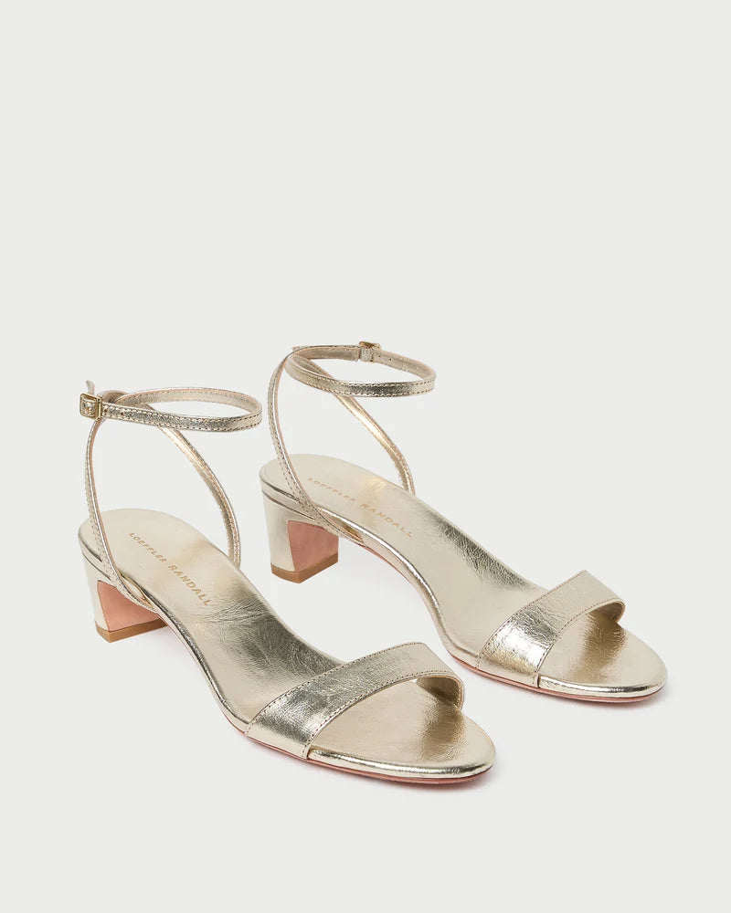 Loeffler Randall | Alice Champagne Leather Sandal