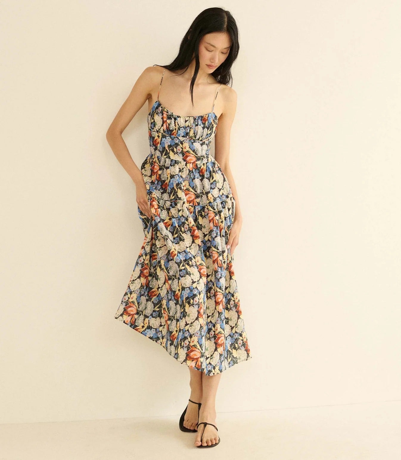 DÔEN | Benoit Dress in Petit Jardin De Villandry
