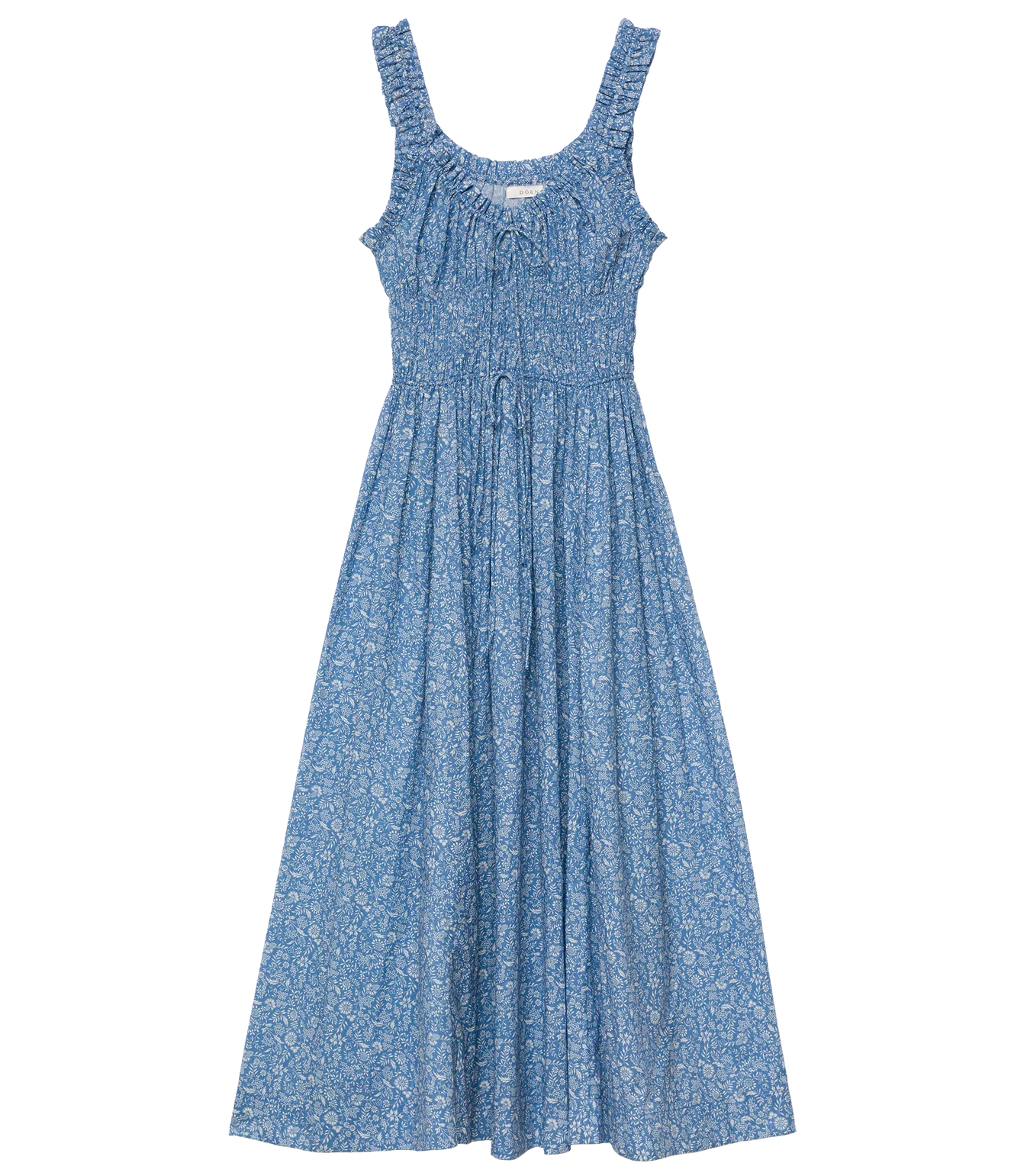 DÔEN | Emmaretta Dress in Blue Garden Bloom