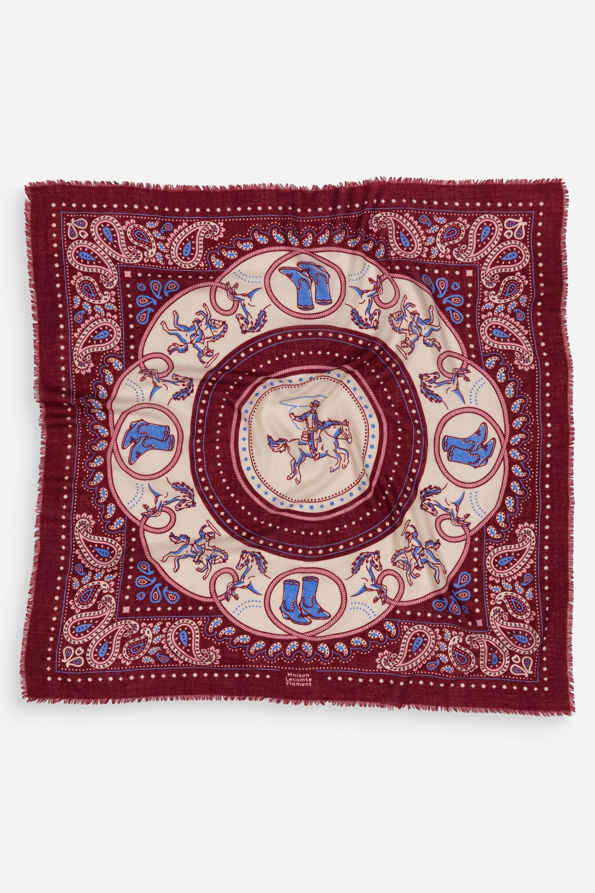 Rodeo Cabernet Scarf (Wool/Cashmere Blend)
