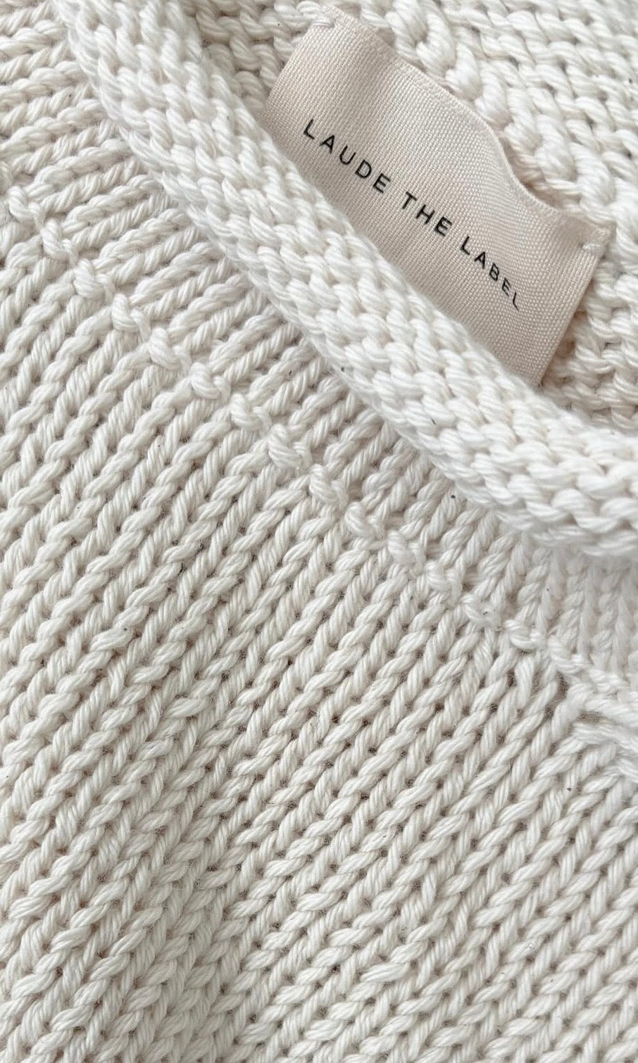 LAUDE | Mare Roll Neck Sweater in Ivory