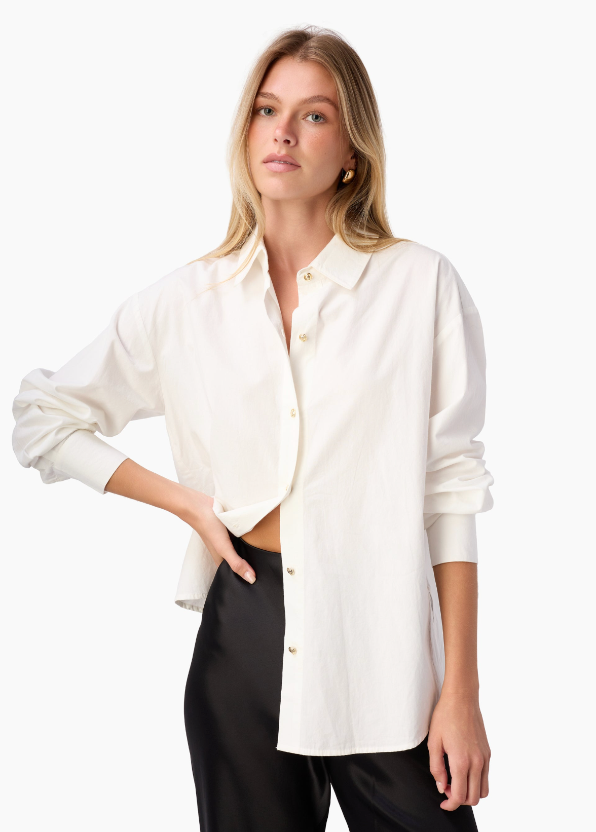Cami NYC | Sumayya Cotton Poplin Top in White