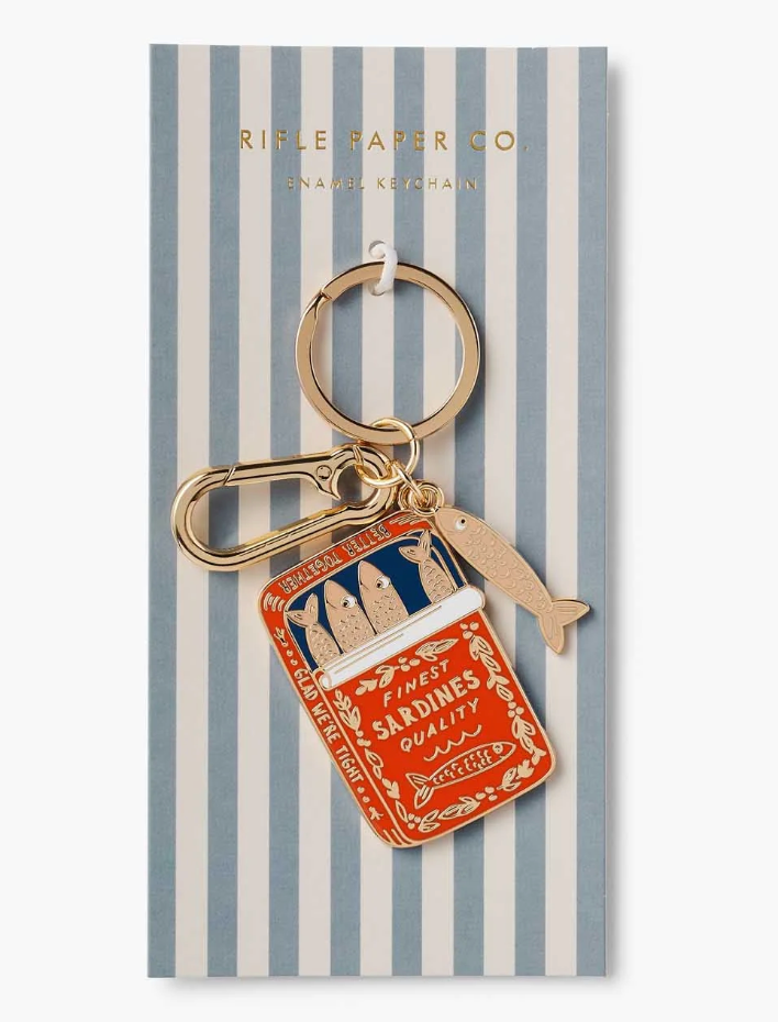 Rifle Paper Co. | Sardine Enamel Keychain