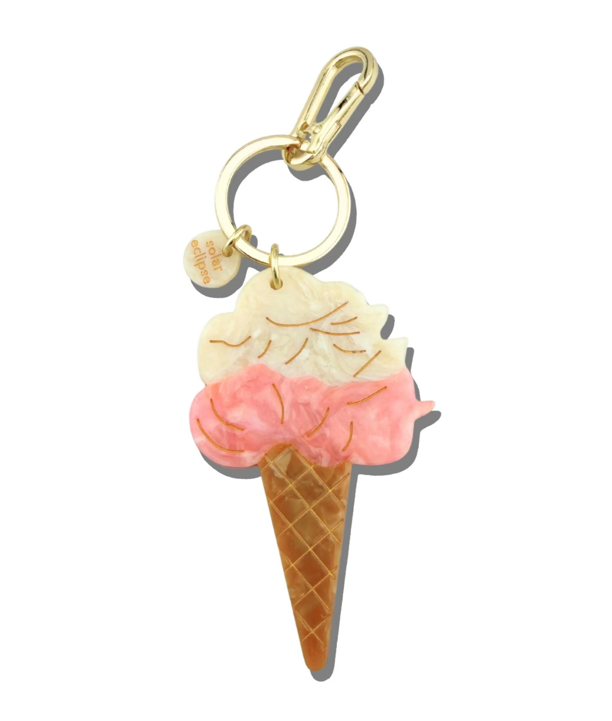 Solar Eclipse | Hand-painted Gelato Bag Charm + Keychain