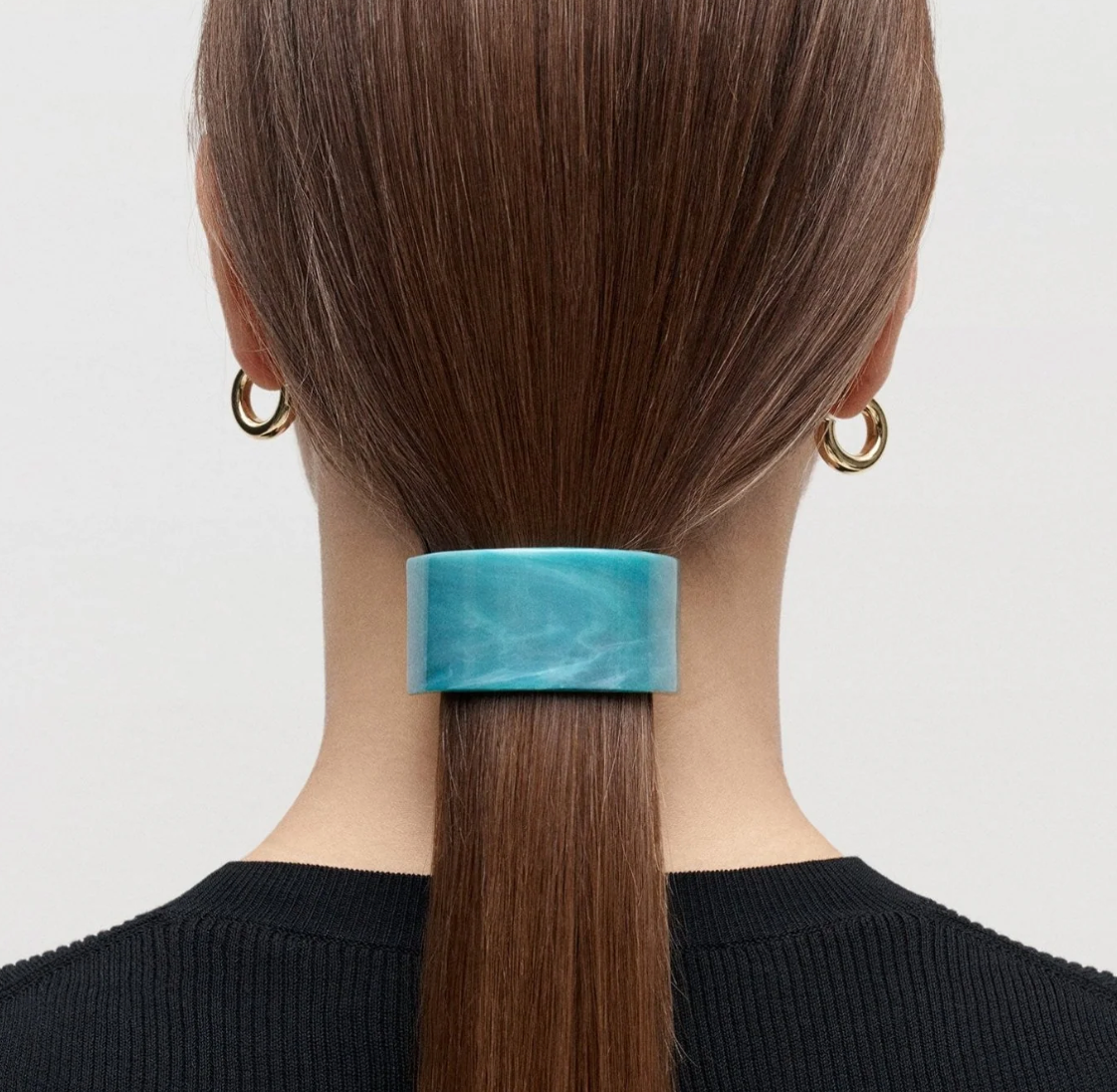 Machete | French Pony Barrette in White Shell