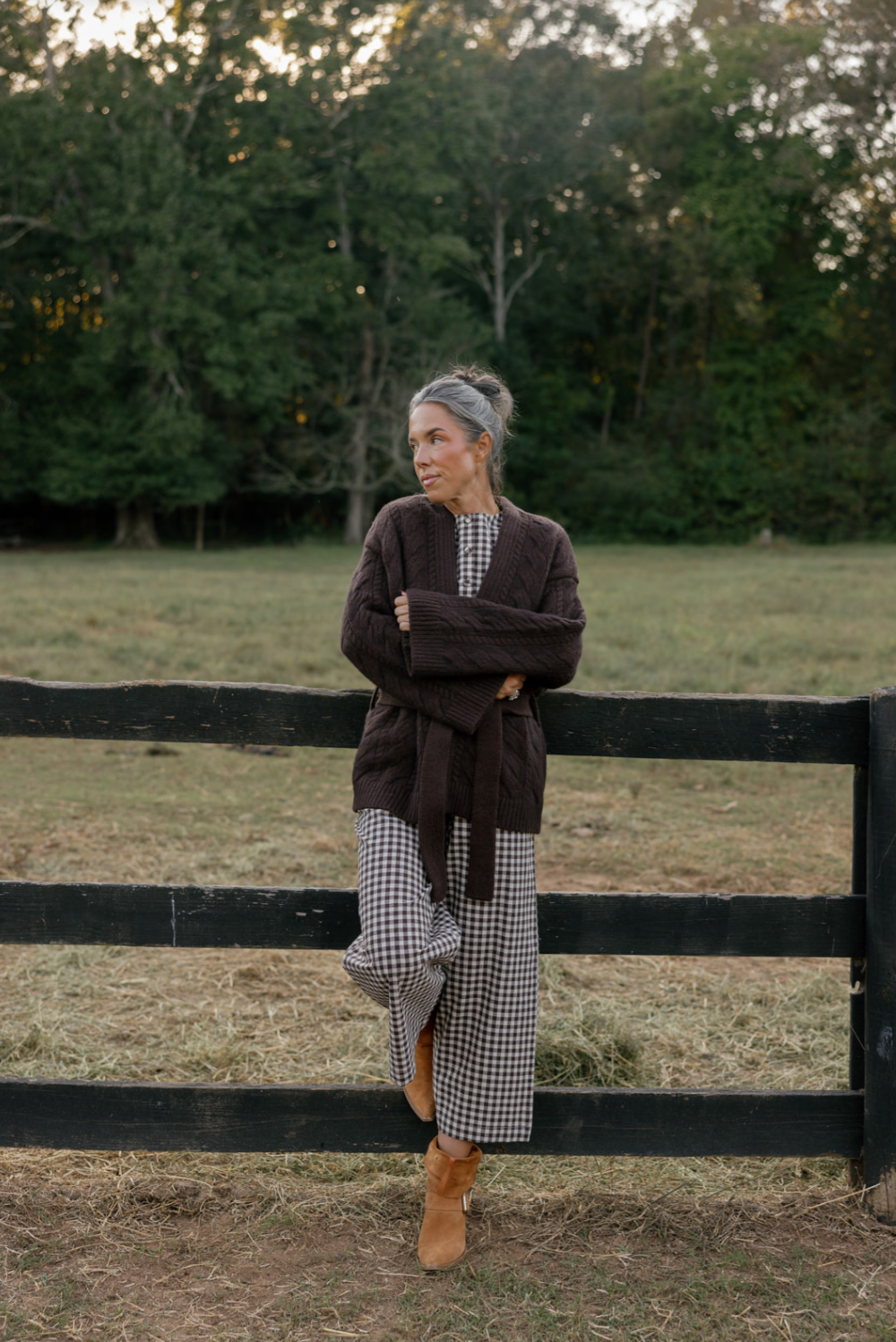 Emerson Fry | Pull On Pocket Pant in Cocoa Gingham