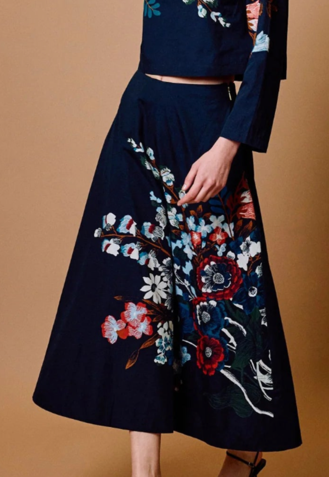Cleobella | Della Midi Skirt in Fleuron Print