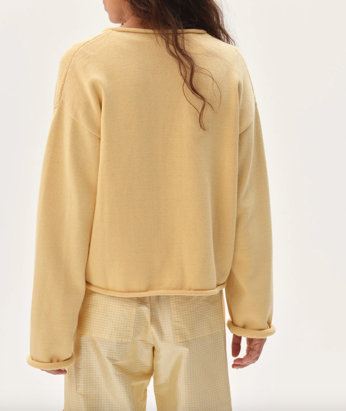 DONNI. | The Cotton Knit Roll Cardigan