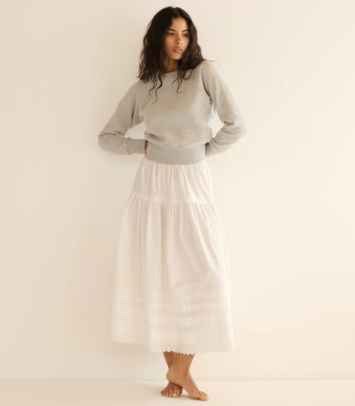 DÔEN | Sebastiane Skirt in Powder