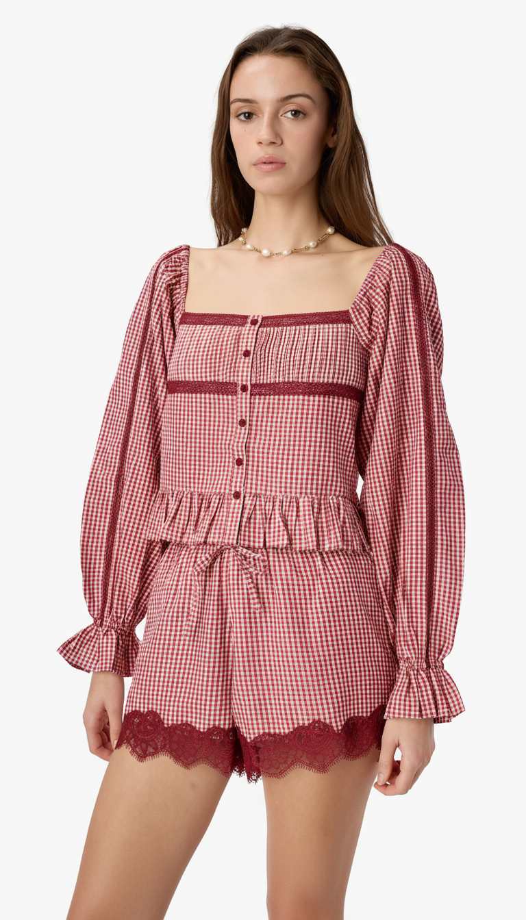 Cassandra Mid Rise Silk Cotton Short