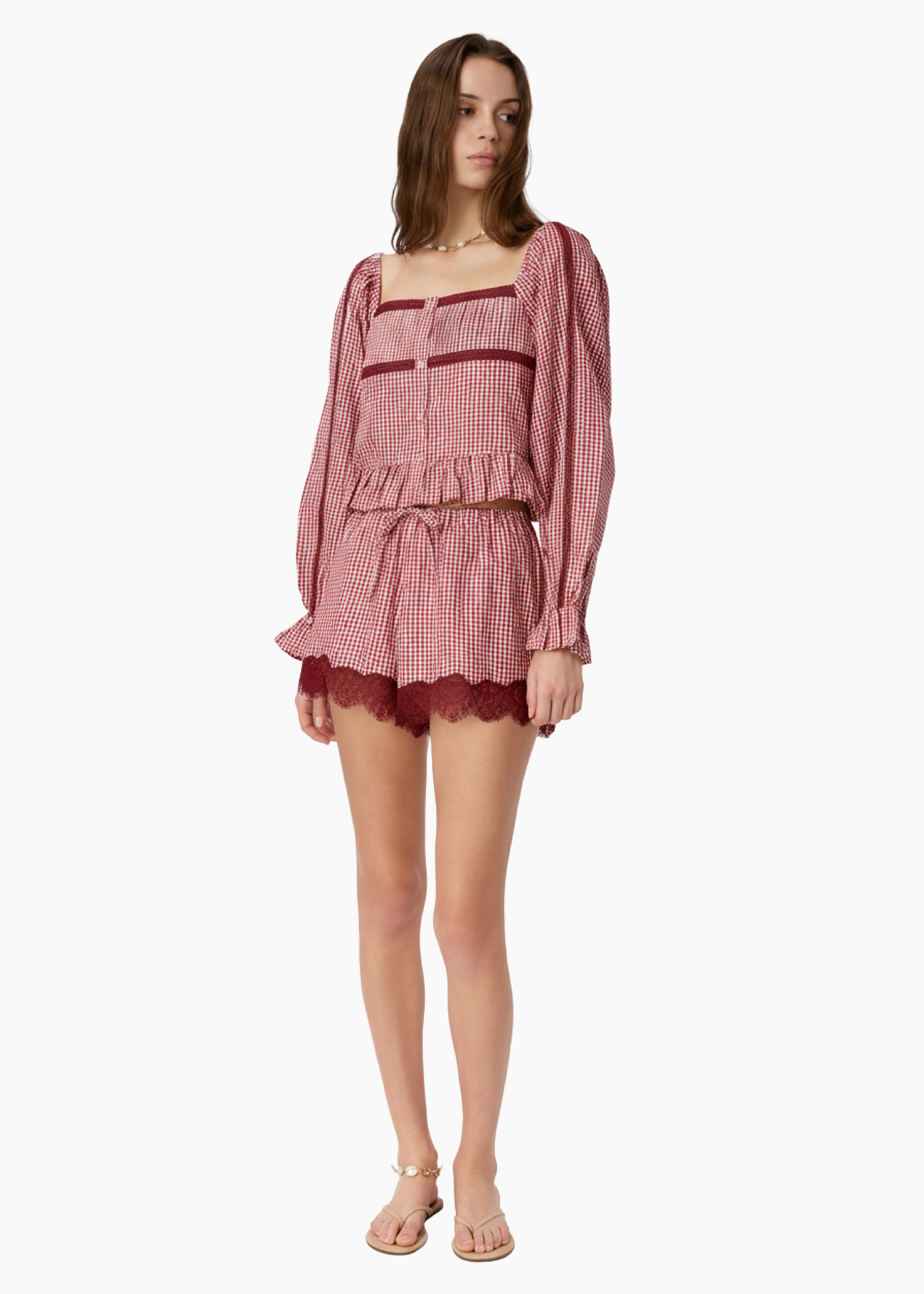 Cassandra Mid Rise Silk Cotton Short