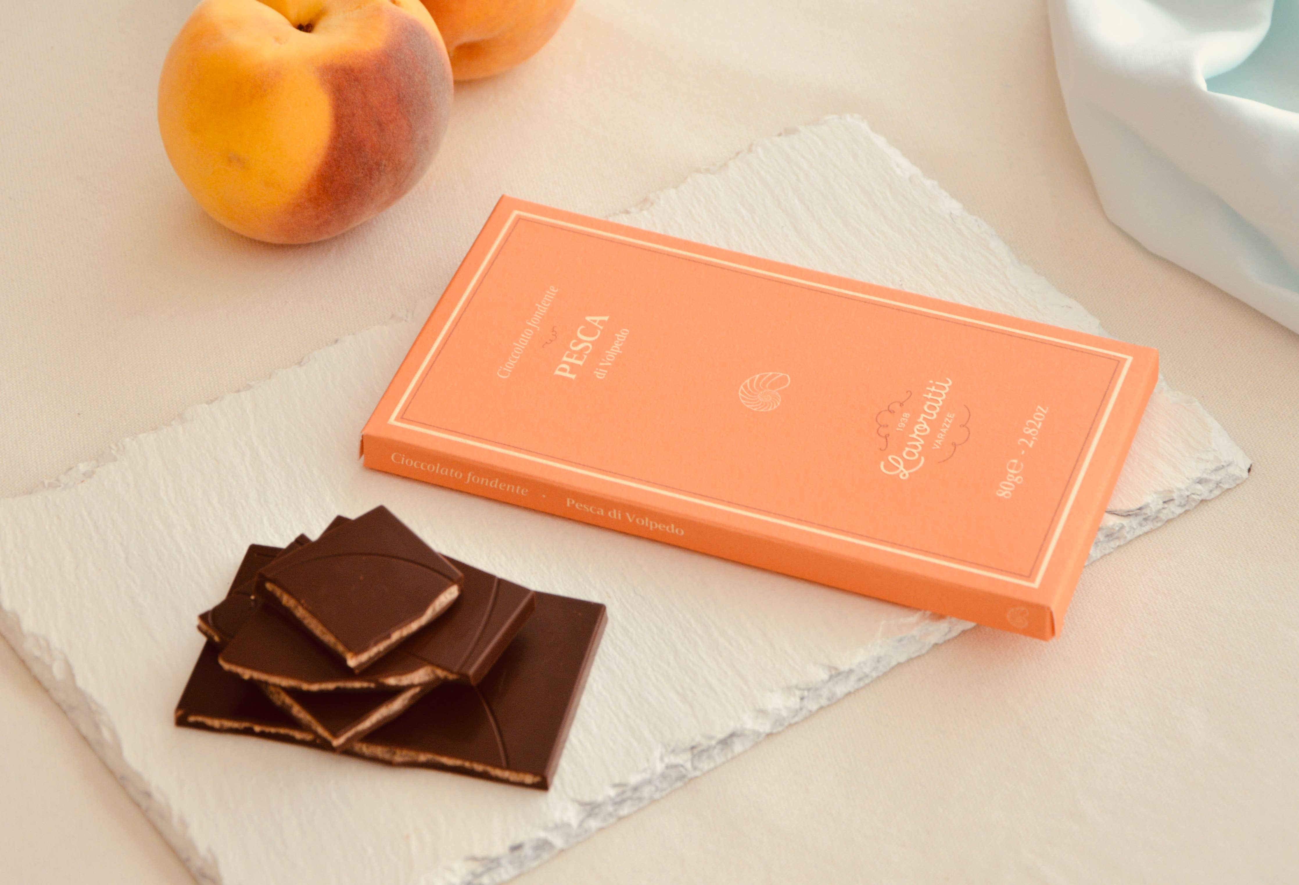 Lavoratti | Pesca Di Volpedo (Chocolate Peach Bar)
