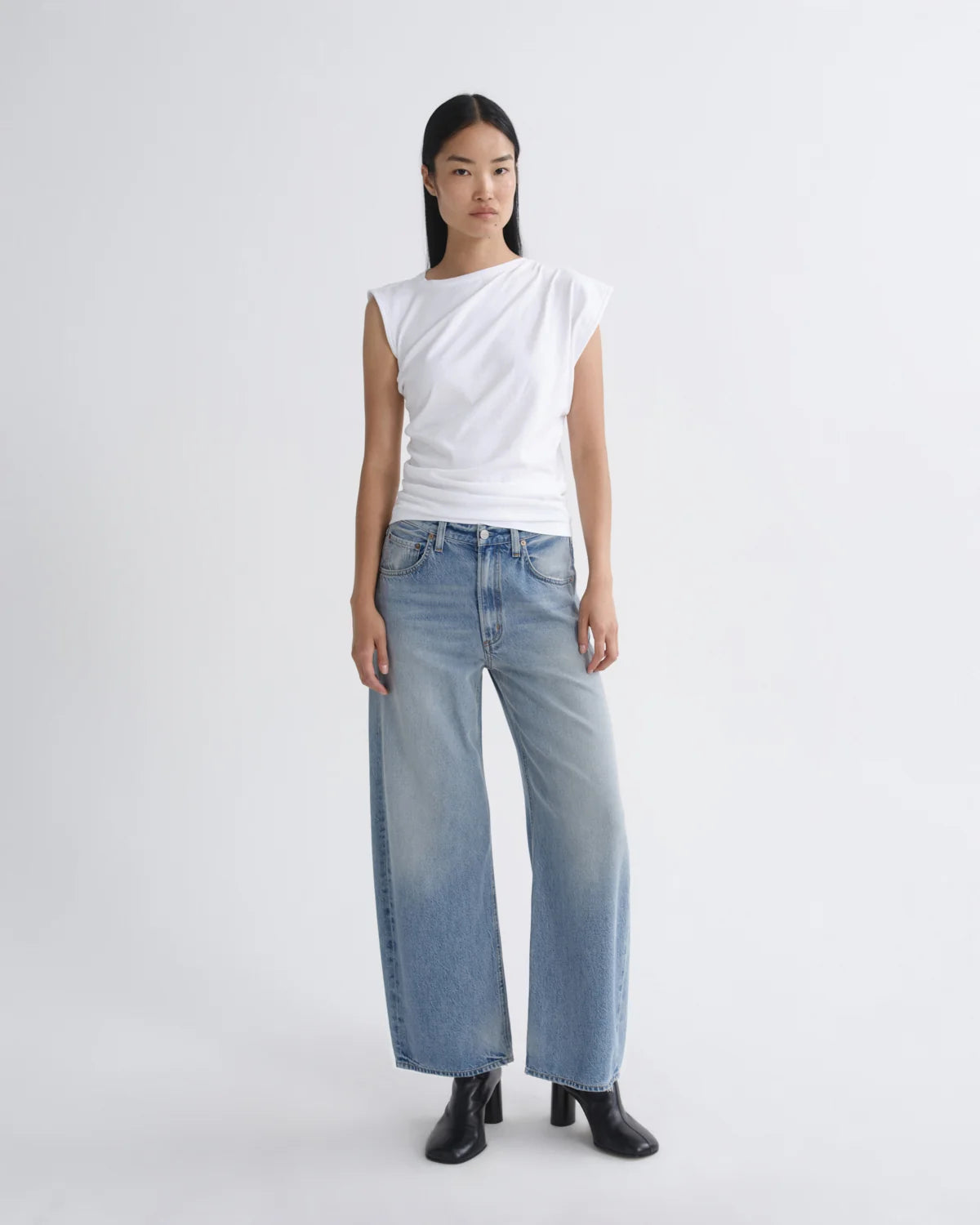AGOLDE | Low Curve Crop Jean in Reset