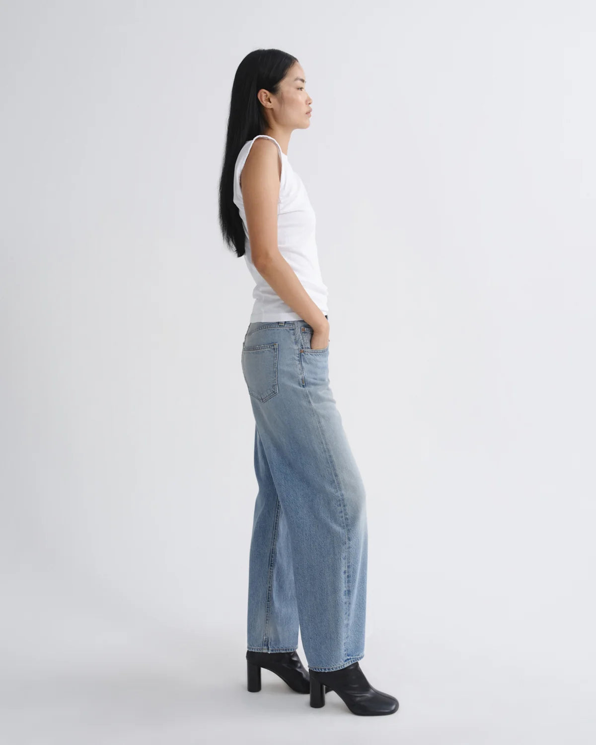 AGOLDE | Low Curve Crop Jean in Reset