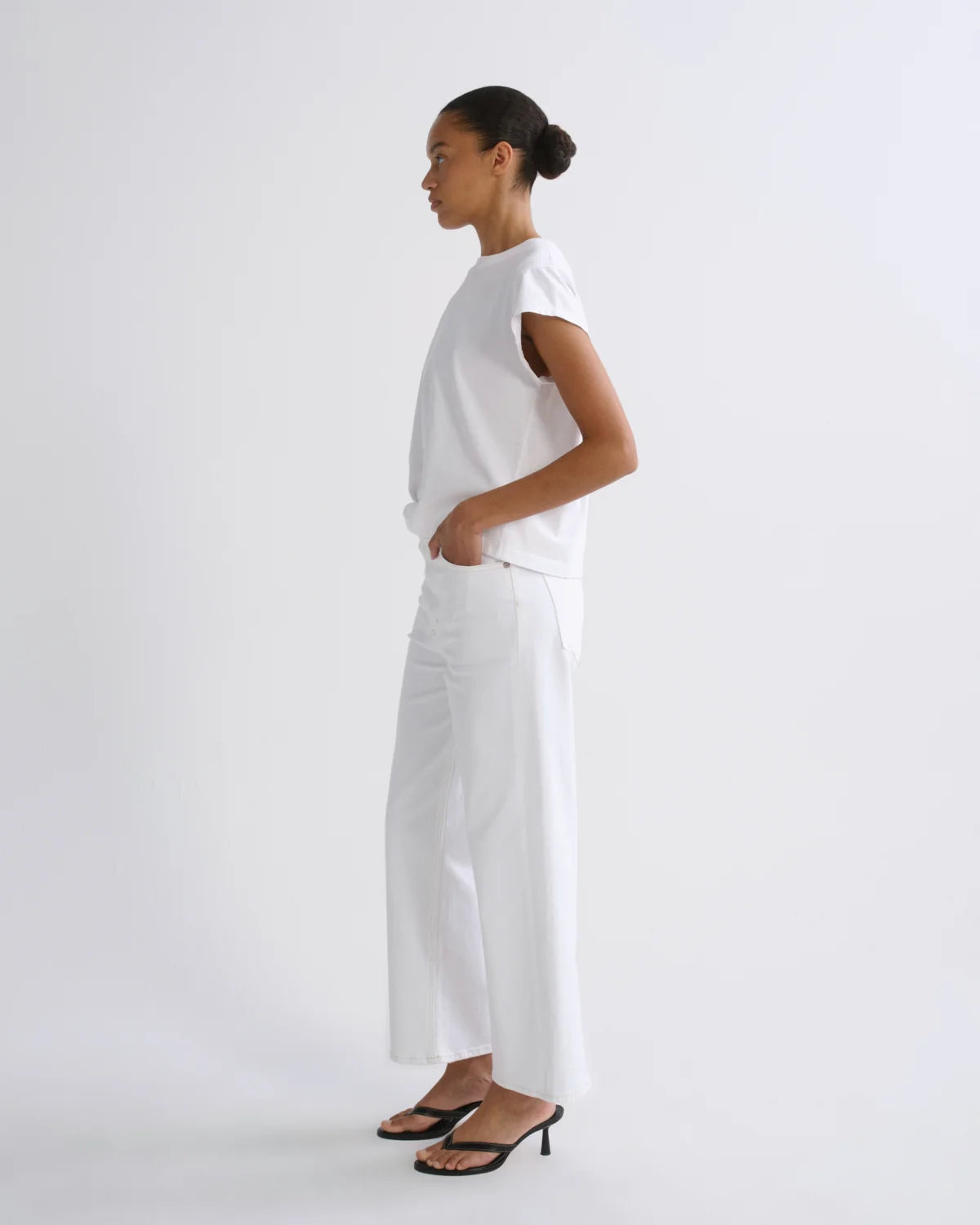 AGOLDE | Ren Jean in White Wash