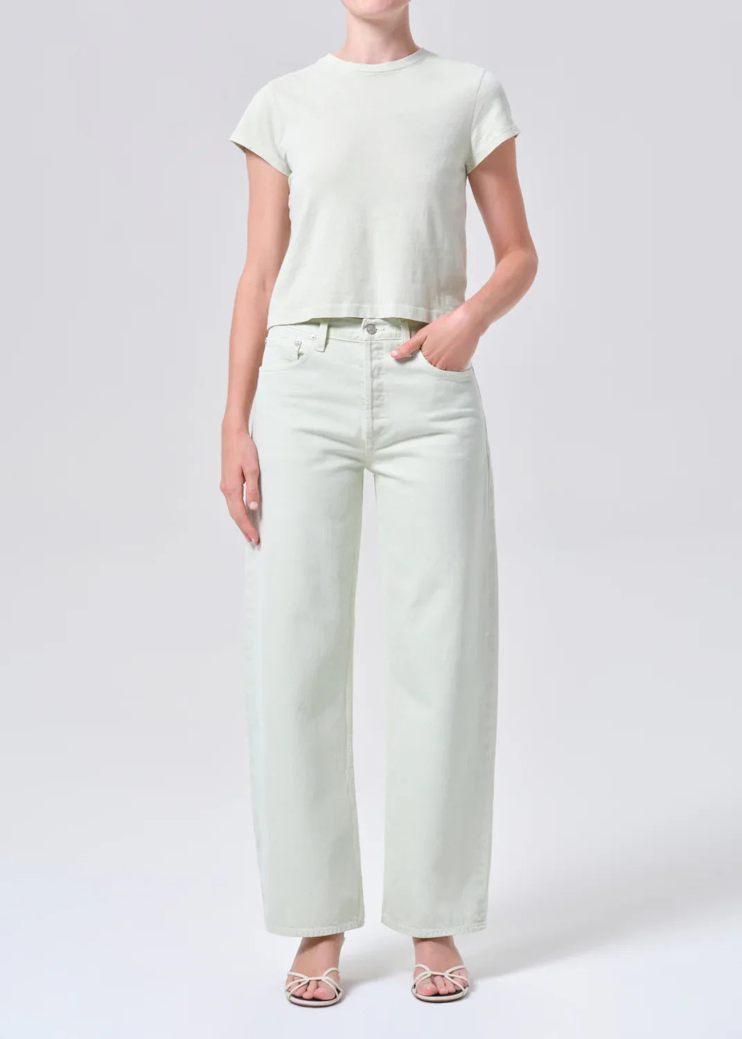 AGOLDE | Arc Jean in Mint Cream