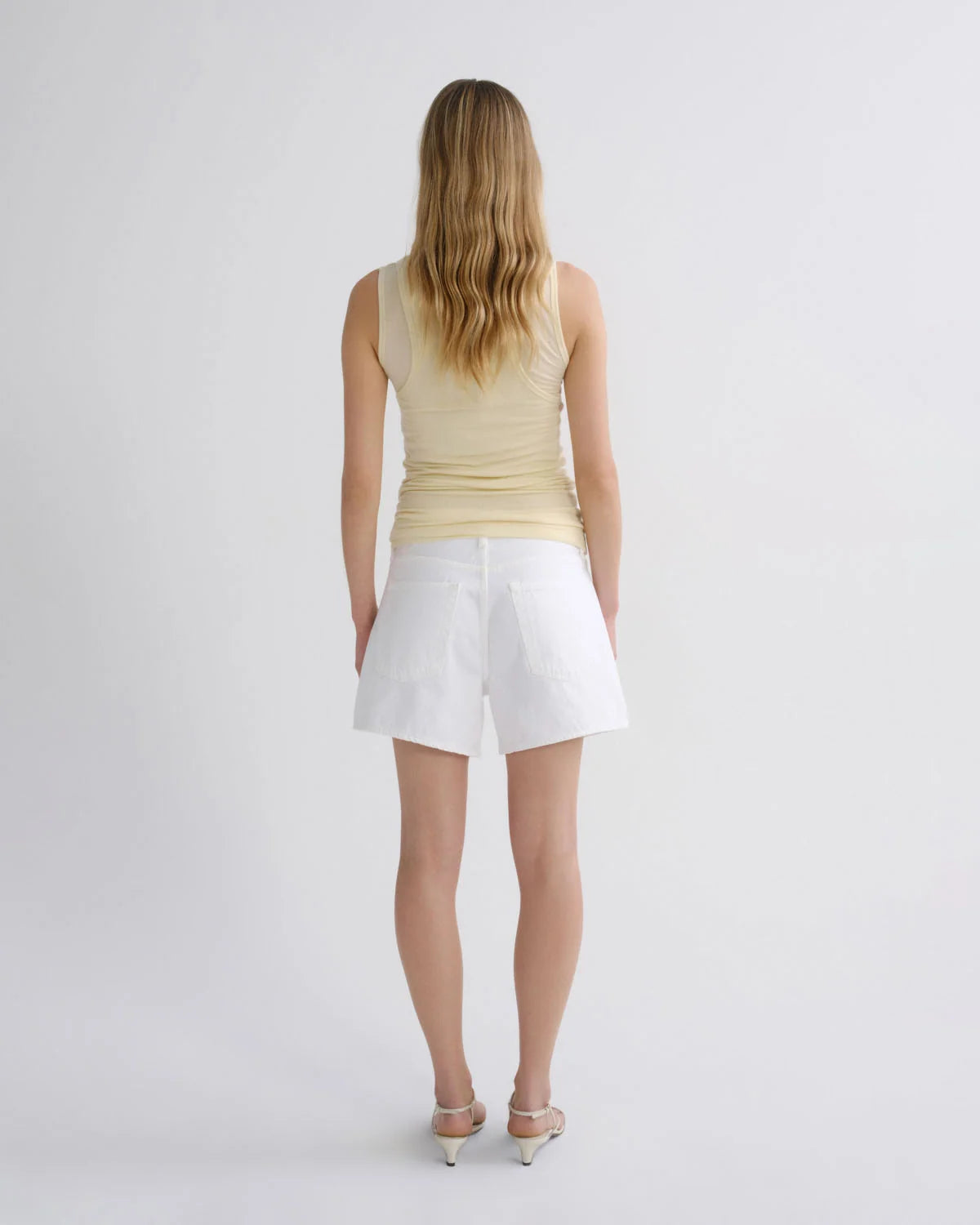AGOLDE | Parker Long Short in Marshmallow