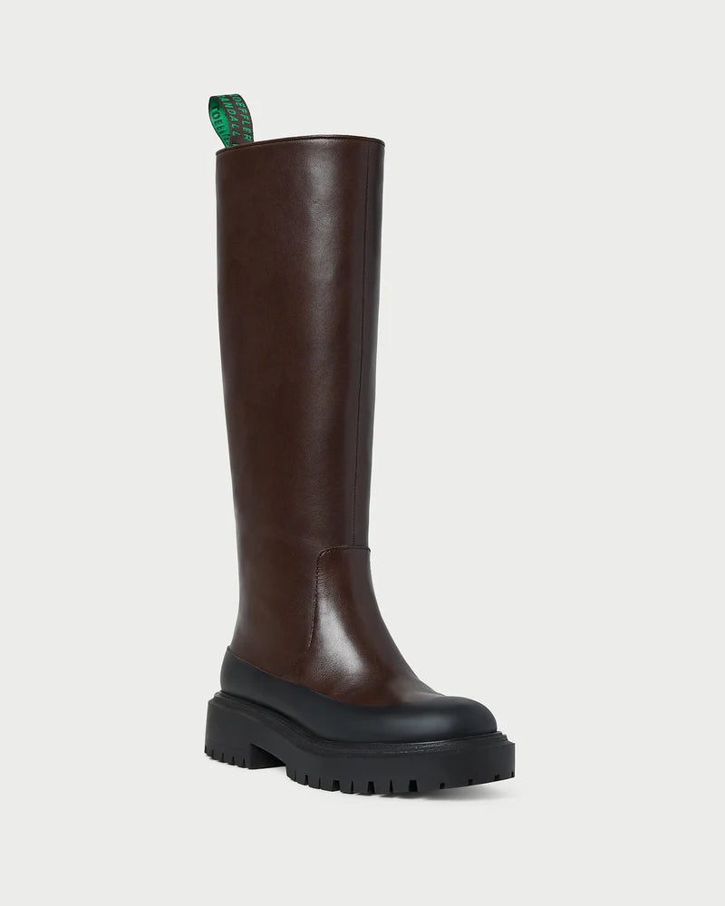 Loeffler Randall | Alba Brown Leather Lug Boot