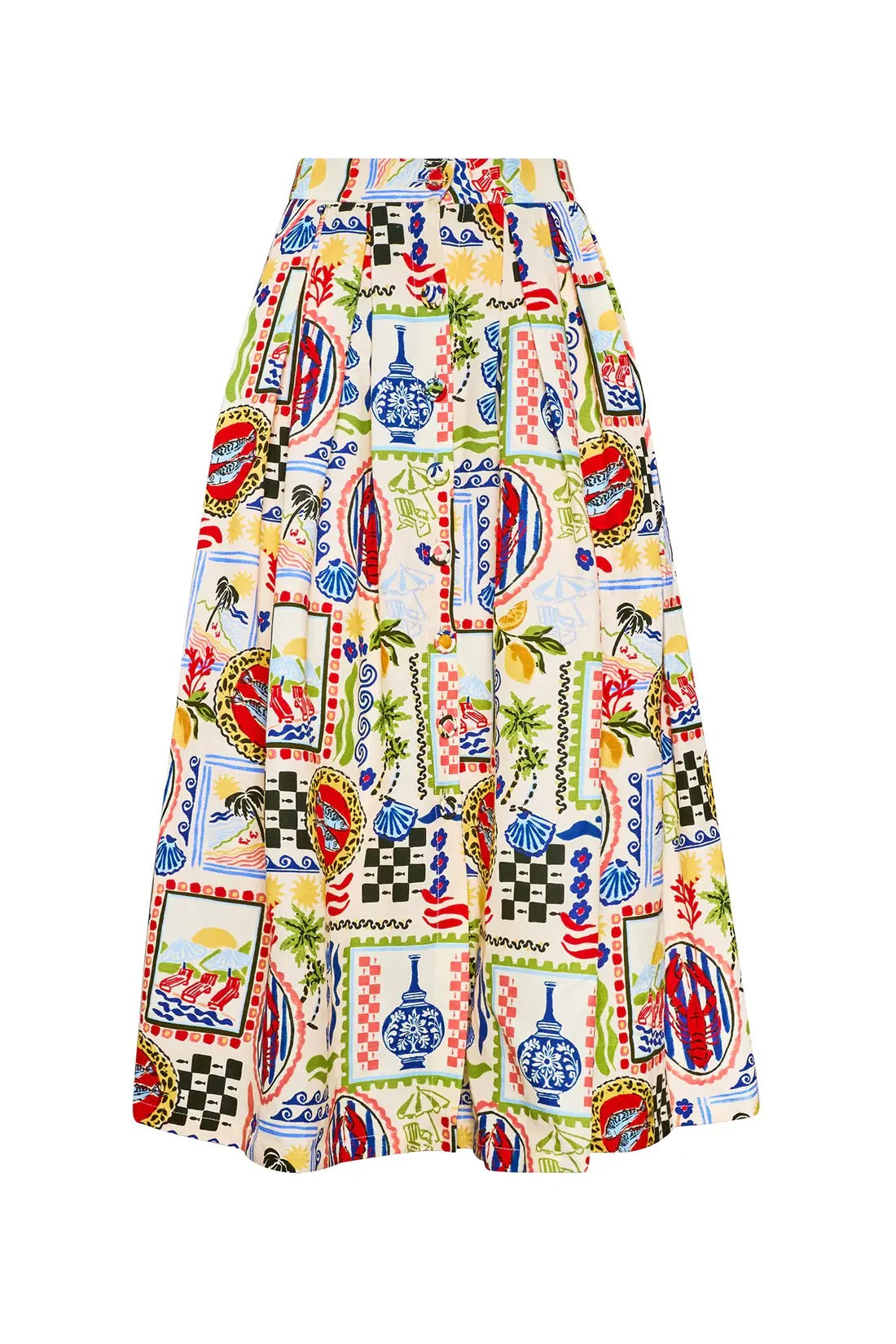Hunter Bell | Eva Skirt in Coastal Print