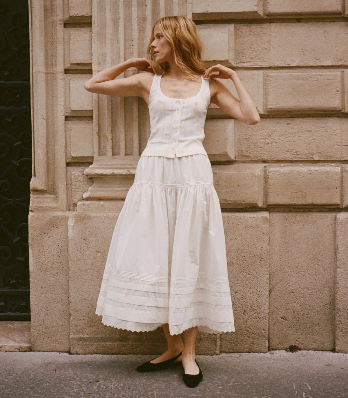 DÔEN | Sebastiane Skirt in Powder
