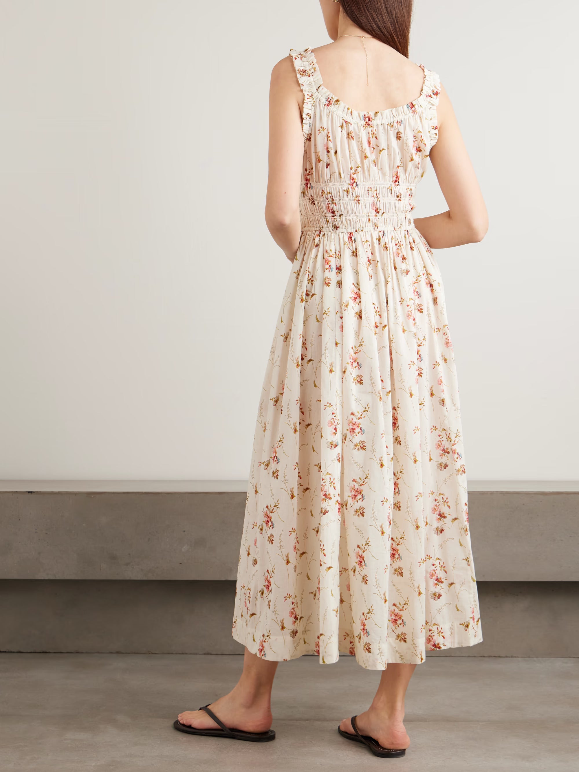 DÔEN | Emmaretta Dress in Blanc Prairie Rose