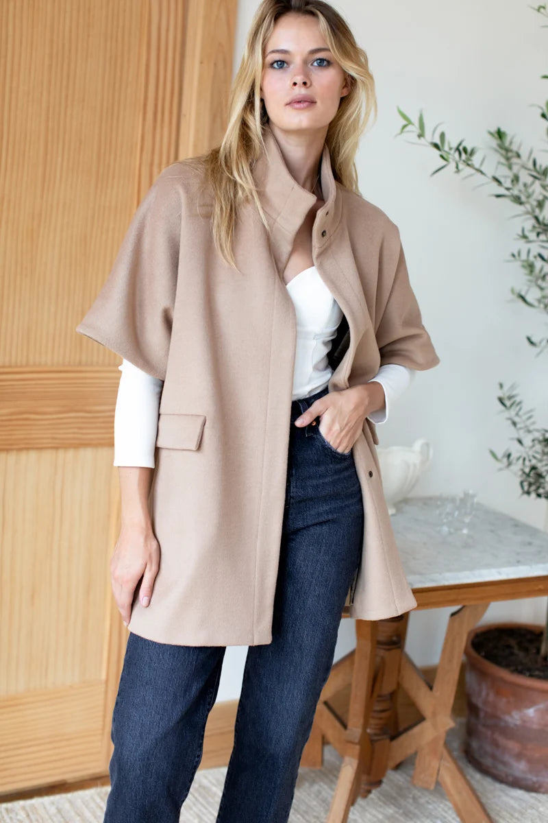 Emerson Fry | Layering Jacket in Camel Wool Cashmere