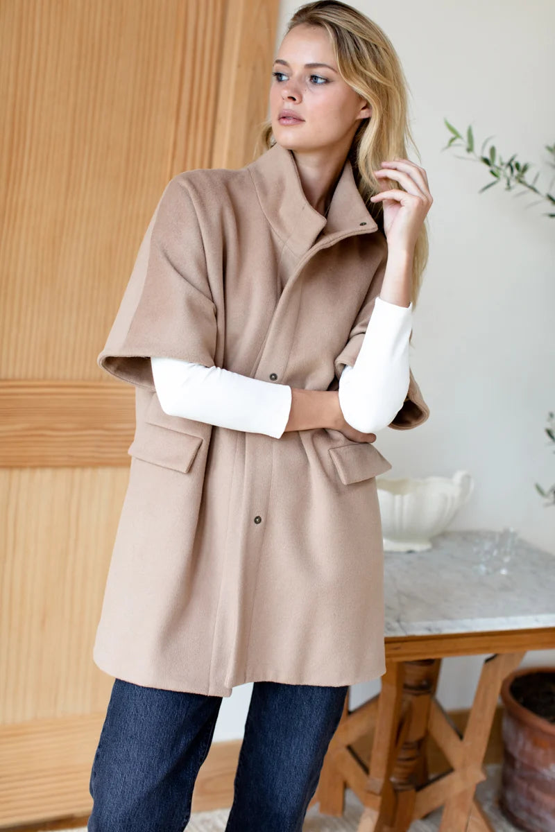Emerson Fry | Layering Jacket in Camel Wool Cashmere