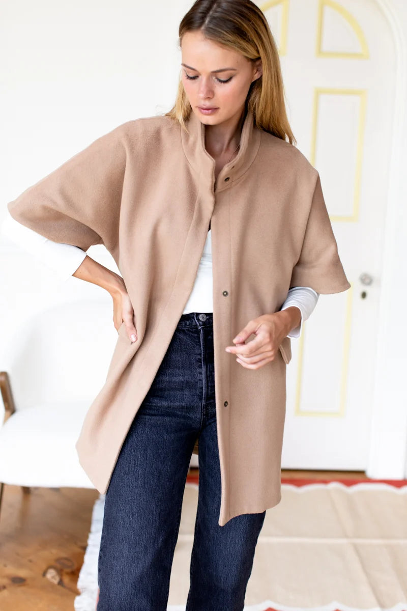 Emerson Fry | Layering Jacket in Camel Wool Cashmere