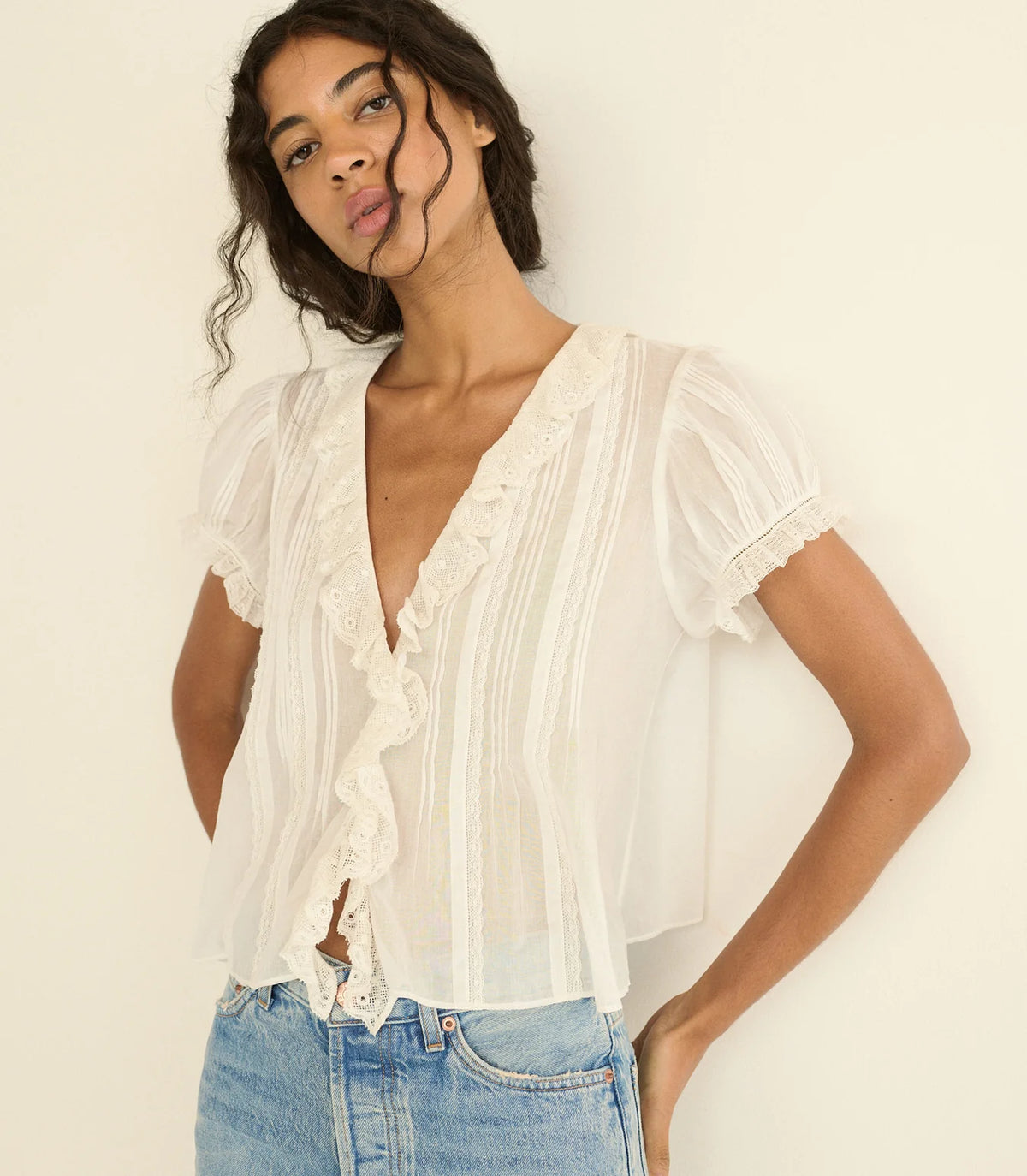 DÔEN | Helena Top in Salt