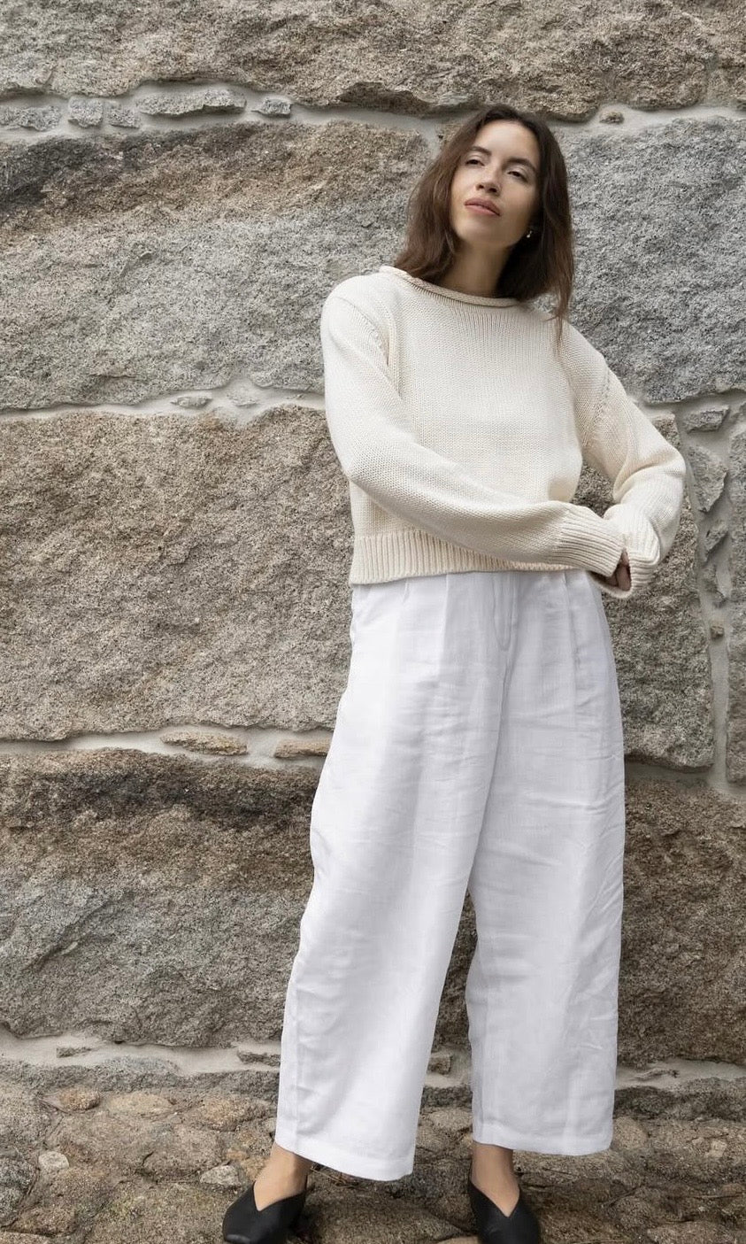 LAUDE | Mare Roll Neck Sweater in Ivory