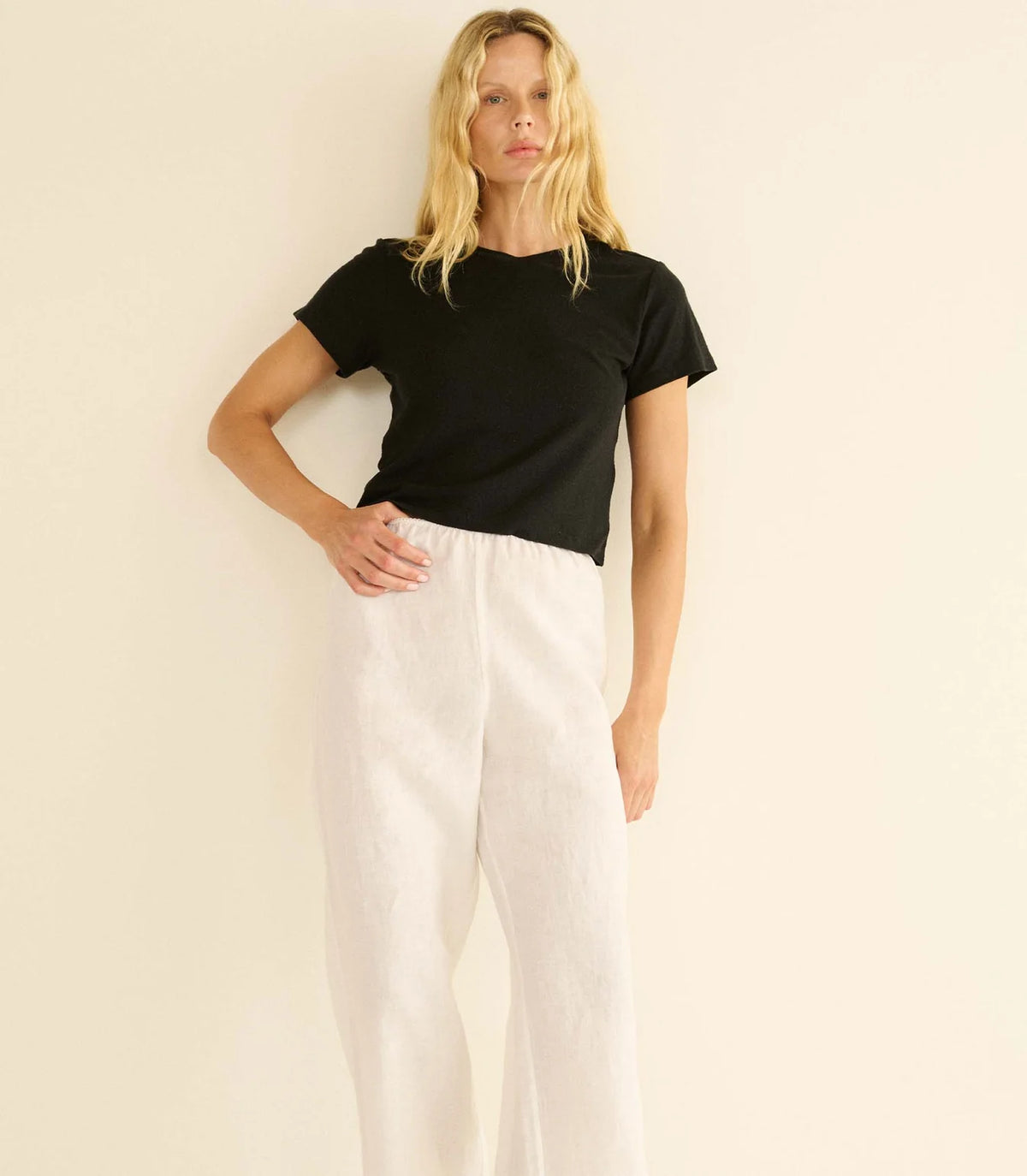 DÔEN | Lavon Linen Pant in Salt