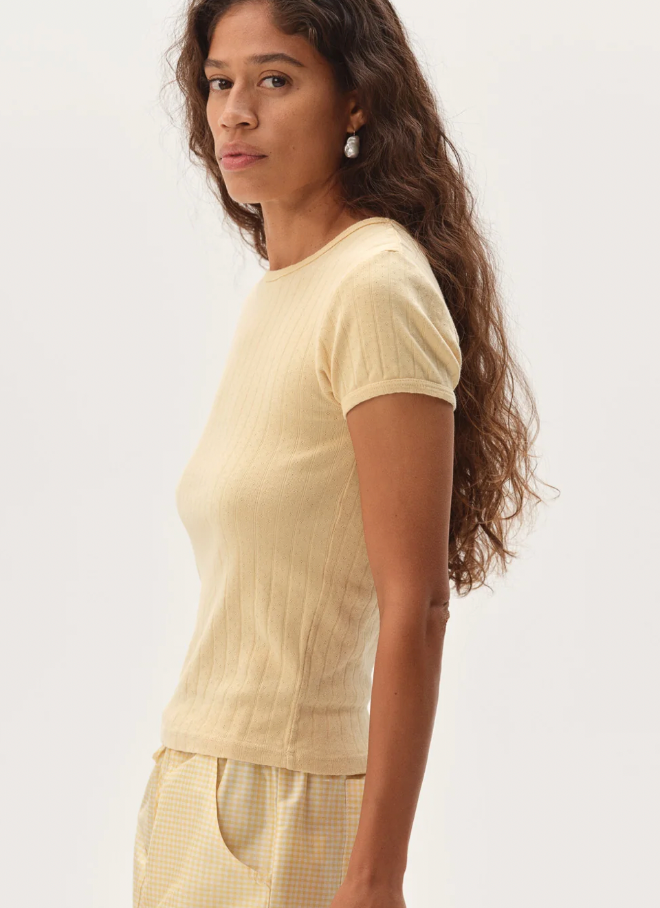 DONNI. | The Pointelle Baby Tee
