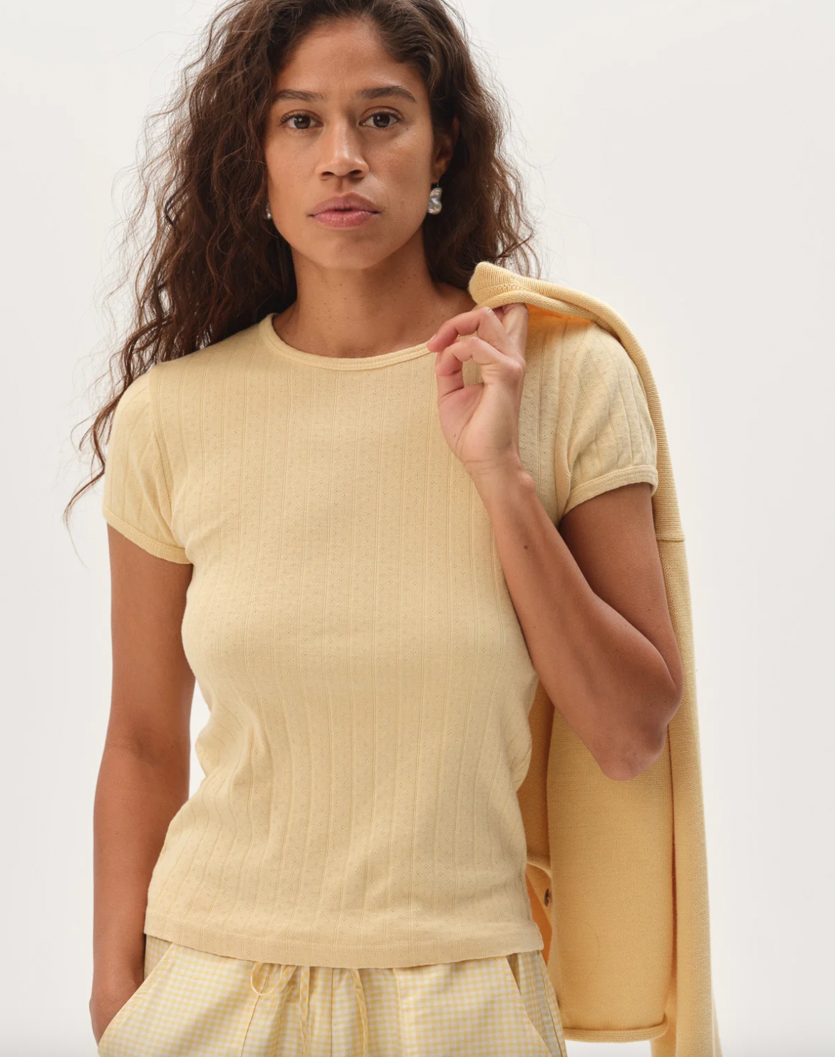 DONNI. | The Pointelle Baby Tee