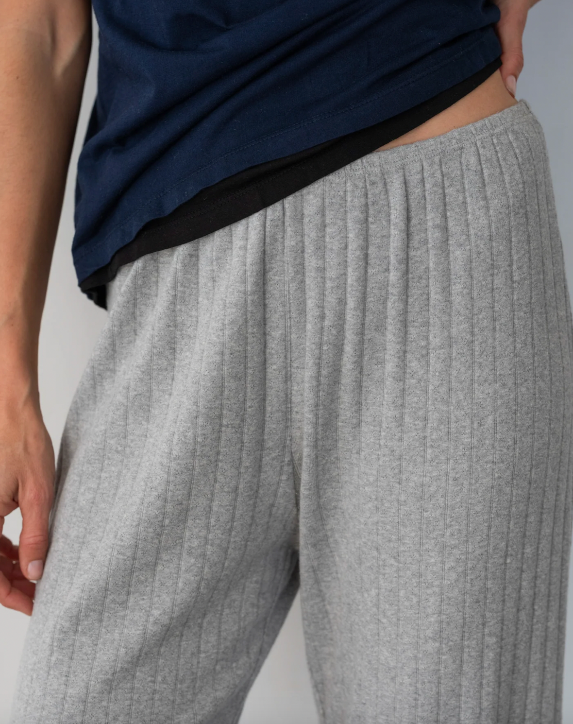 DONNI. | The Pointelle Simple Crop Pant