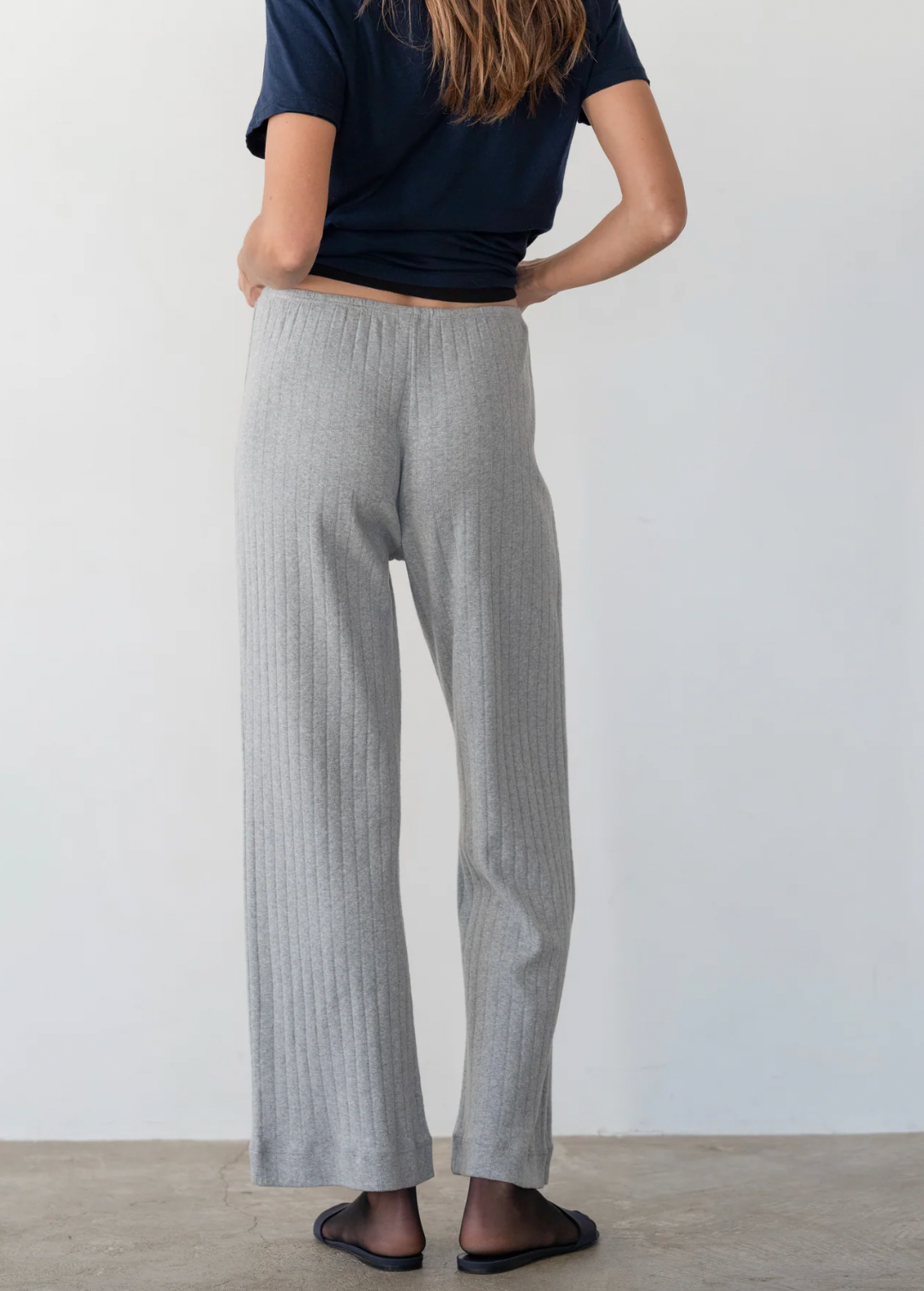 DONNI. | The Pointelle Simple Crop Pant