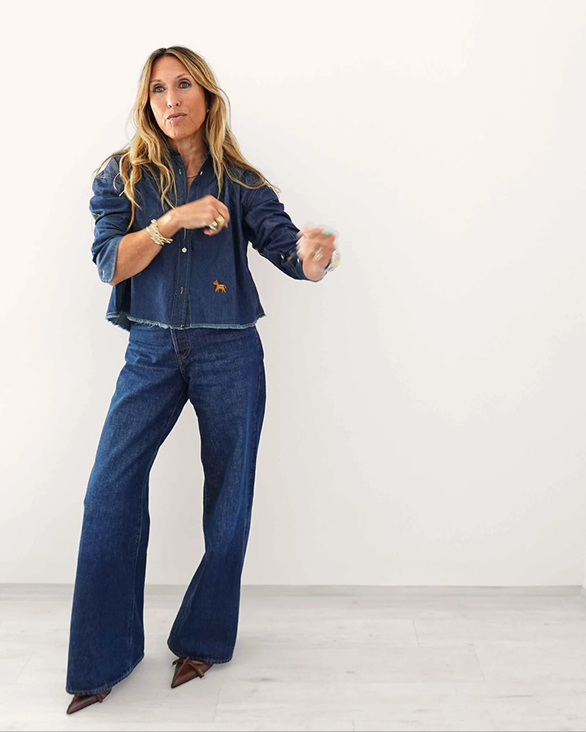 Kerri Rosenthal  | The Love Reigns Shirt in True Denim