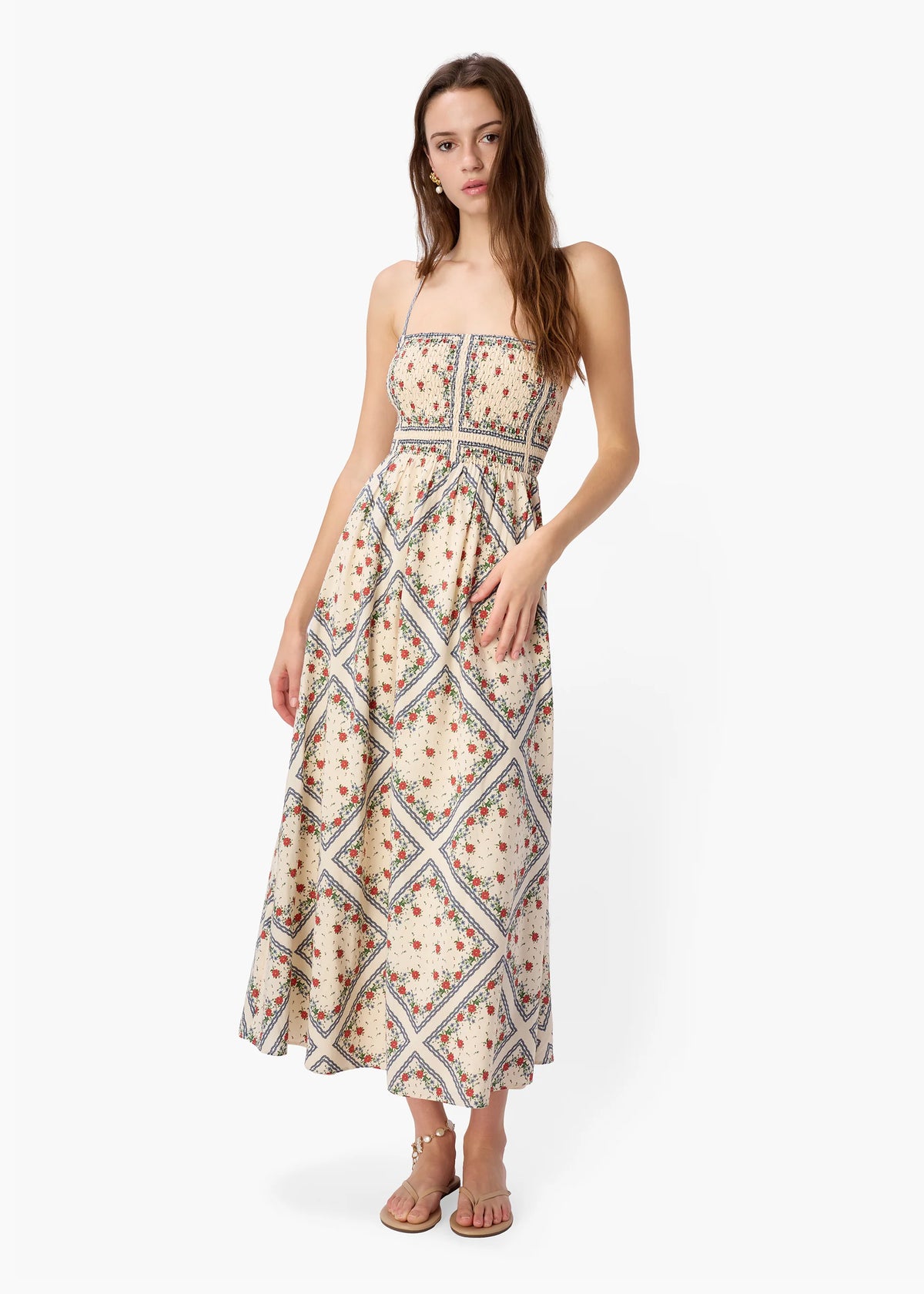 Cami NYC | Cecily Silk Cotton Dress in Heriloom Bandana