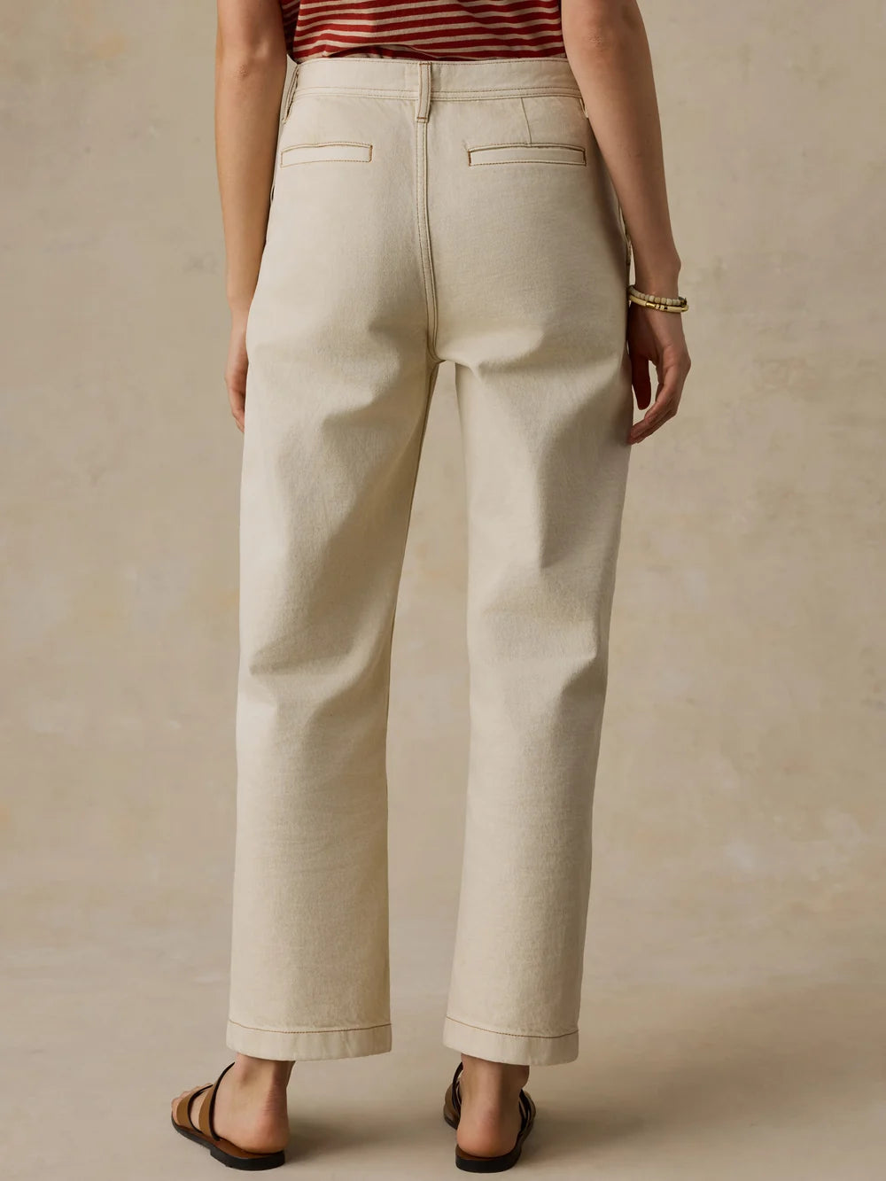 Faherty | Driftwood Denim Pant in Almond Milk