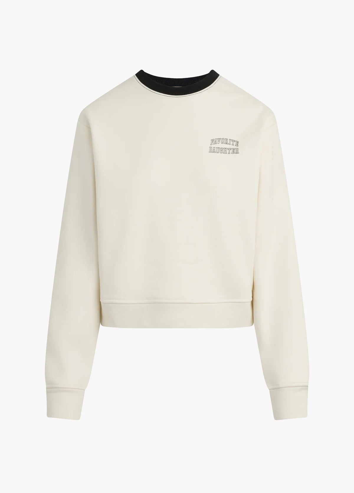 Favorite Daughter | The Collegiate Chest Classic Sweatshirt in Ivory
