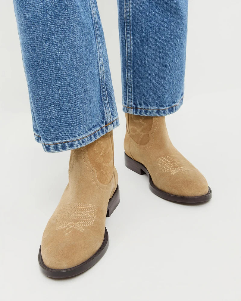 Loeffler Randall | Jett Sand Suede Calf Boot